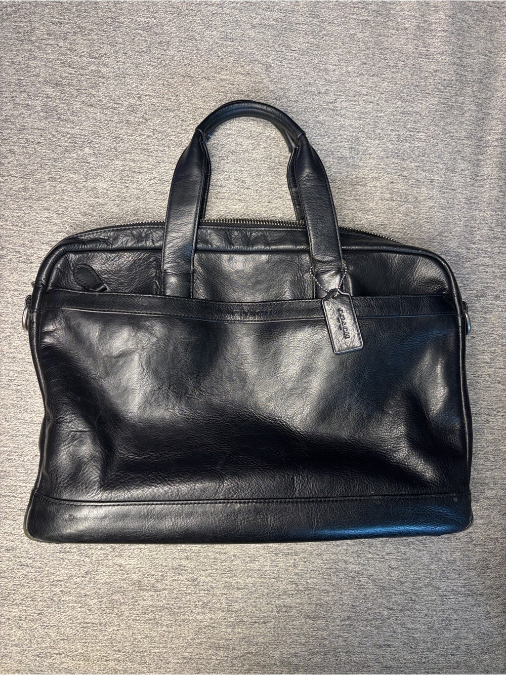 Coach Hudson Leather Business Briefcase
